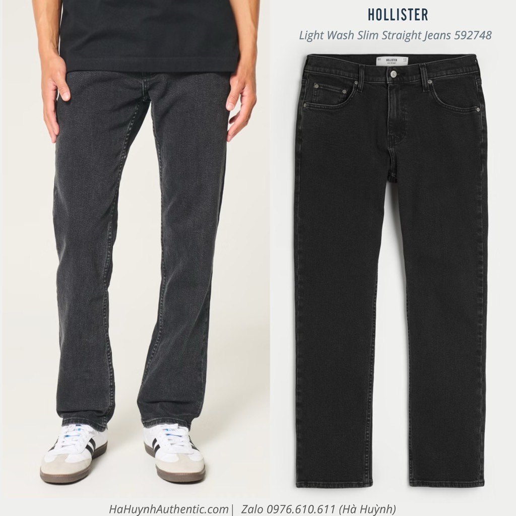Quần Hollister - Straight Jeans