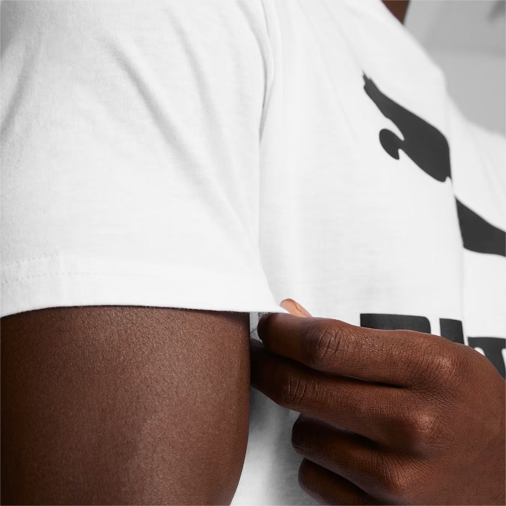 Classics Logo Men's Tee - White Puma