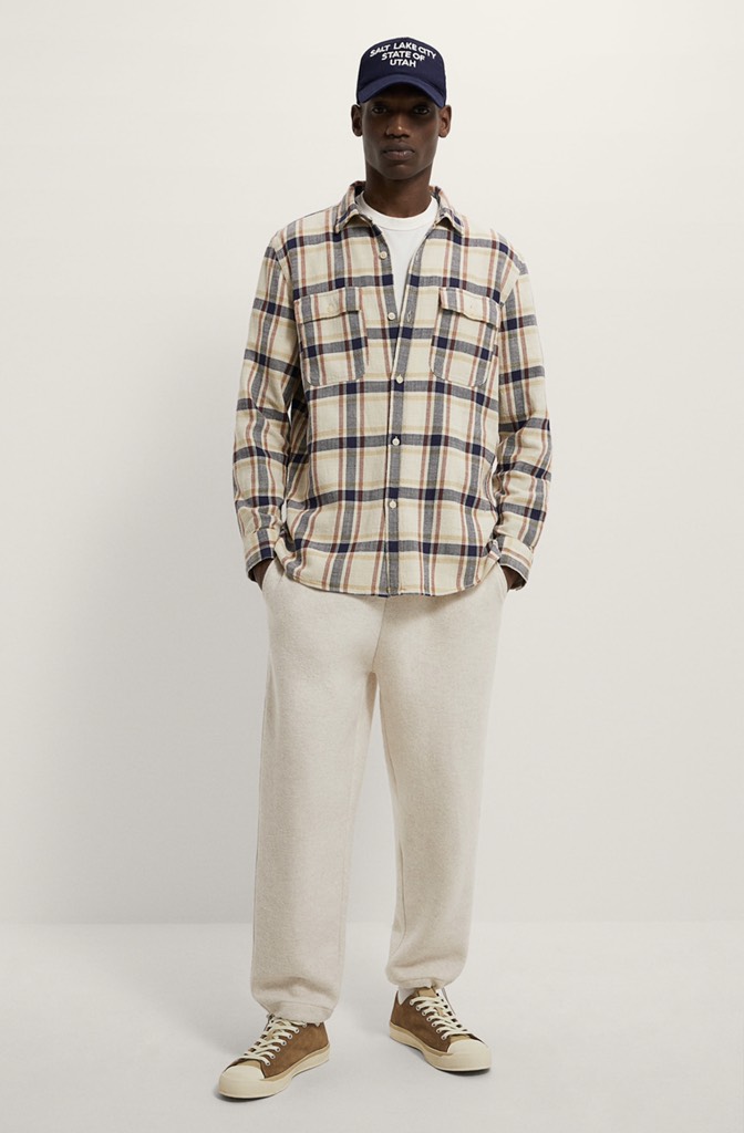 TEXTURED CHECK SHIRT