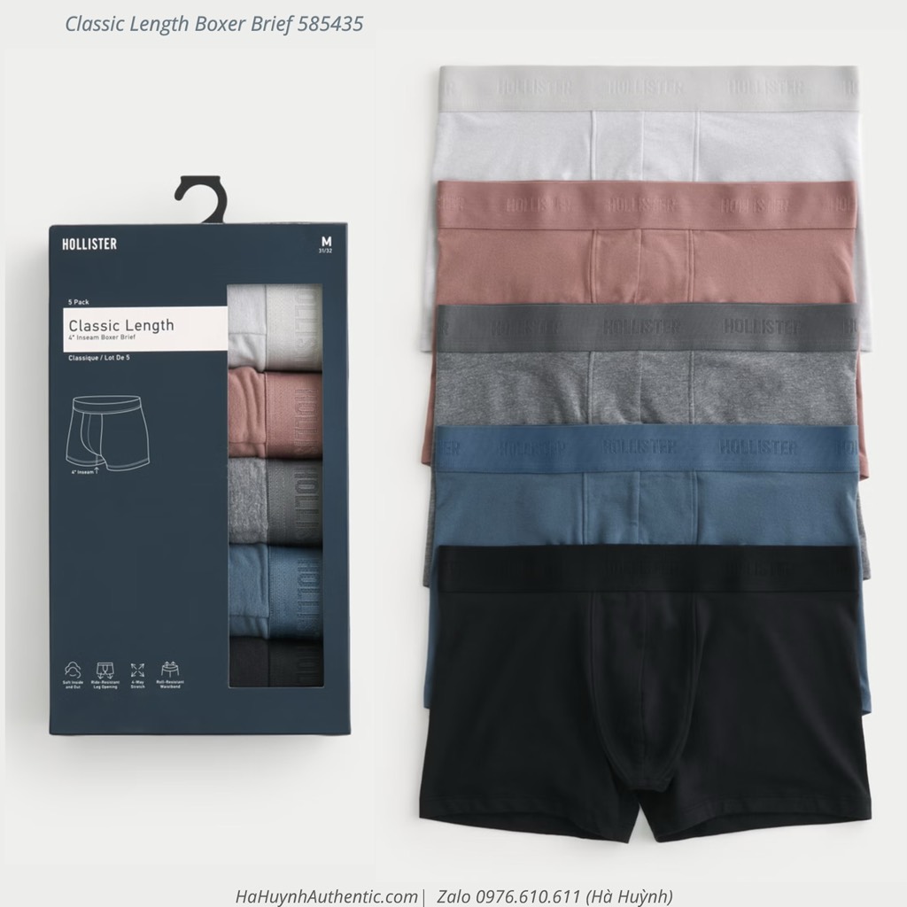 [ Hollister ] Classic Length Boxer Brief 585435
