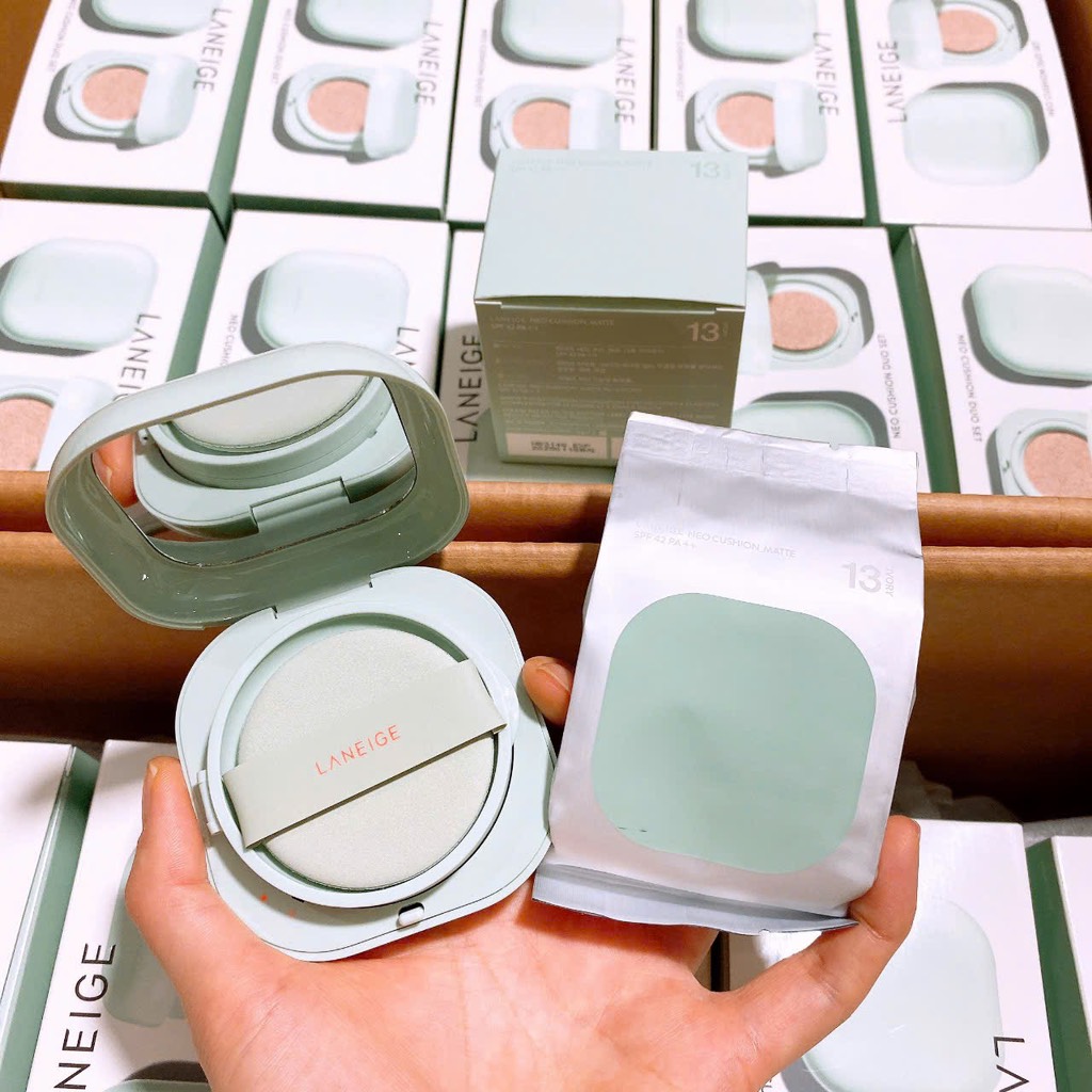 Phấn nước dưỡng ẩm che khuyết điểm hoàn hảo Lâu trôi Laneige Neo Cushion Matte 15g