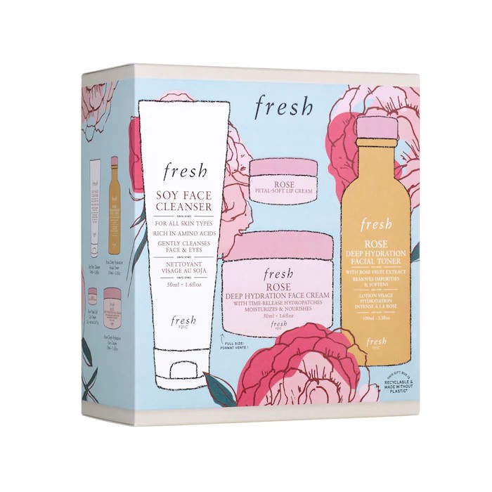 Rose Deep Hydration Skincare Gift Set