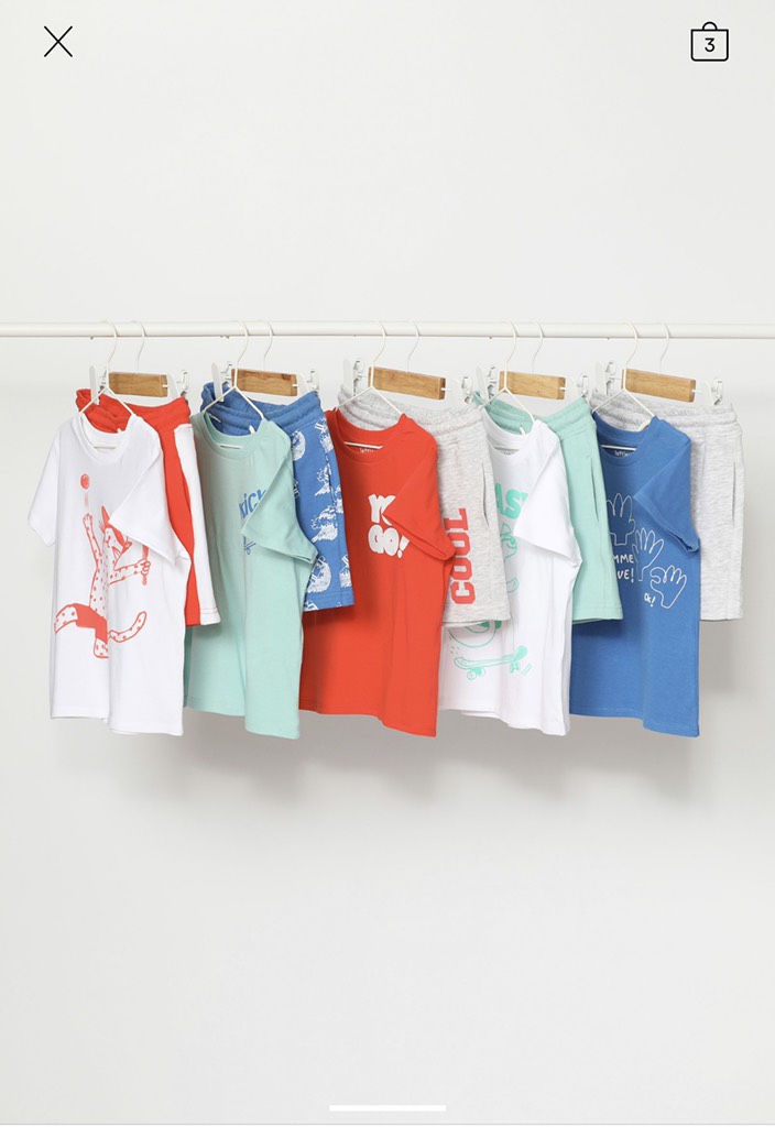 WEEKLY PACK OF 10 GARMENTS (3MONTHS - 4YEARS)