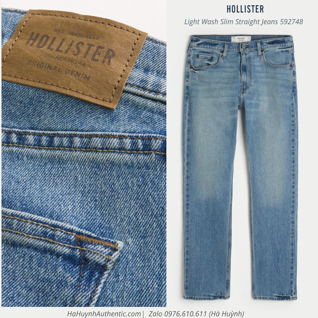 Quần Hollister - Straight Jeans
