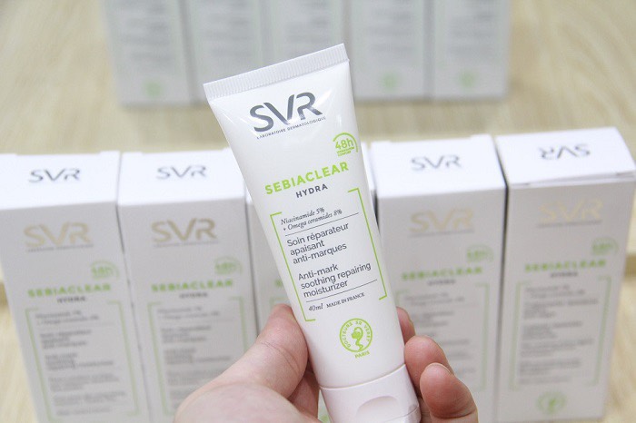 Kem dưỡng ẩm cho da dầu mụn SVR Sebiaclear Hydra 48h 5% 40ml