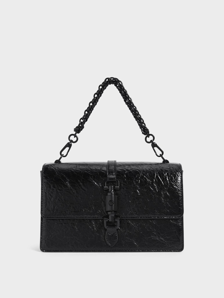 Single Chain Handle Shoulder Bag