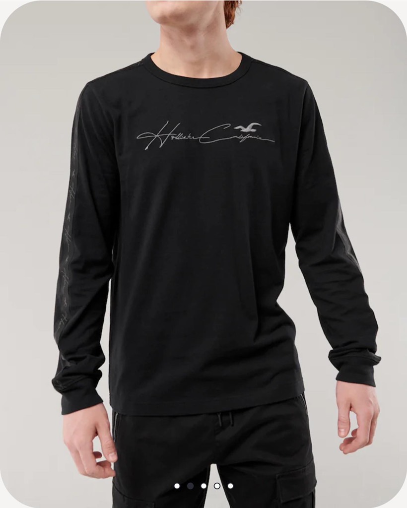 Áo thun nam Hollister Taped Signature Logo Graphic Tee