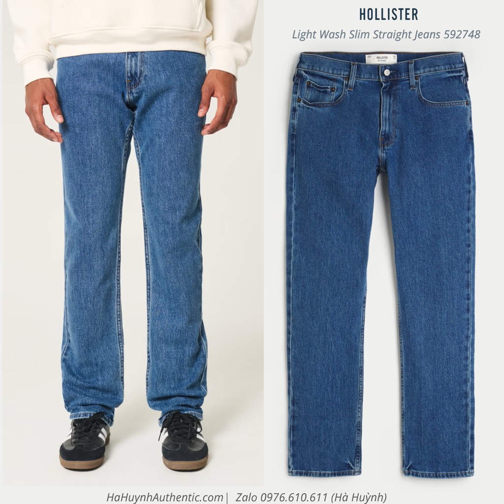 Quần Hollister - Straight Jeans