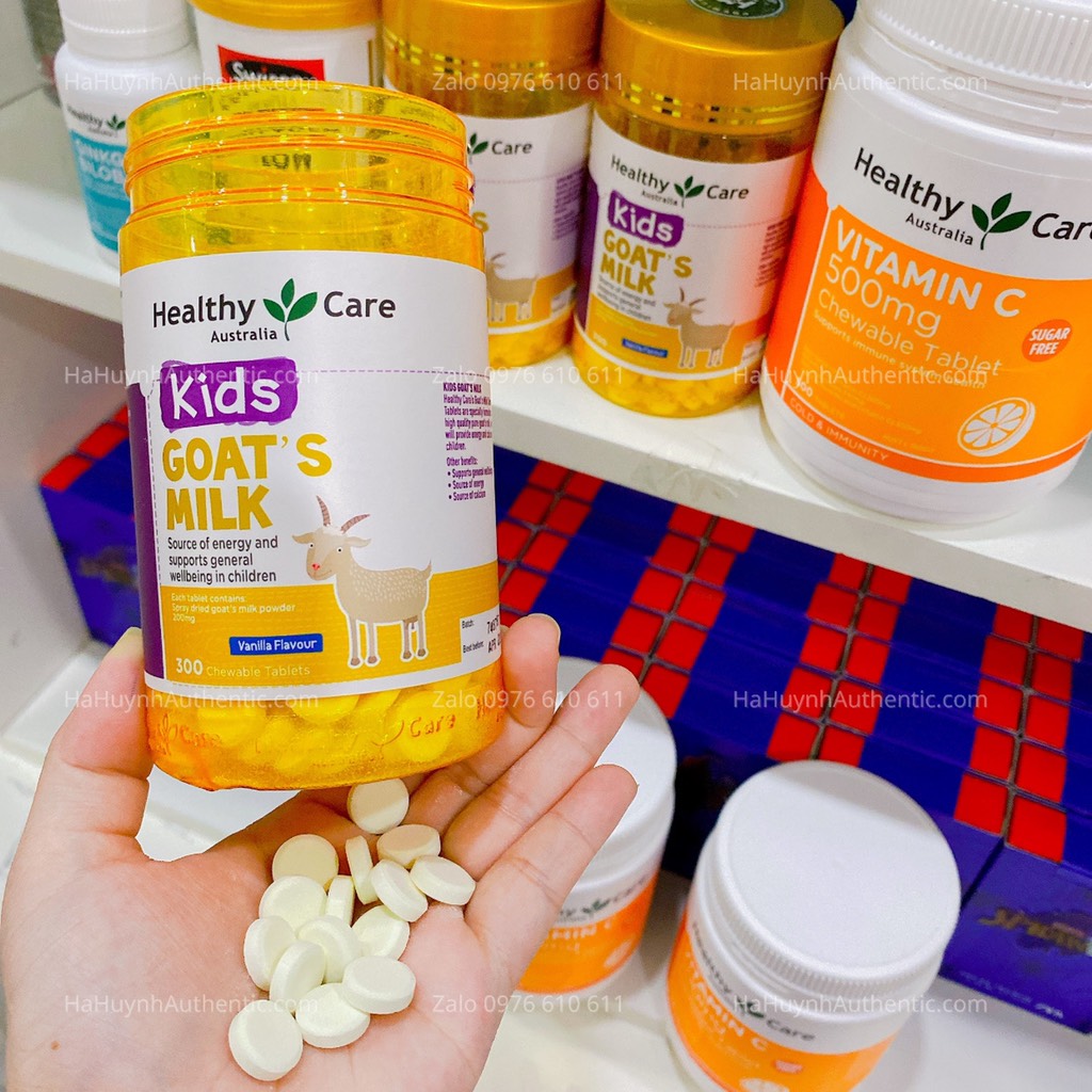 Kẹo sữa dê cho bé Healthy Care Goat Milk (300 viên)