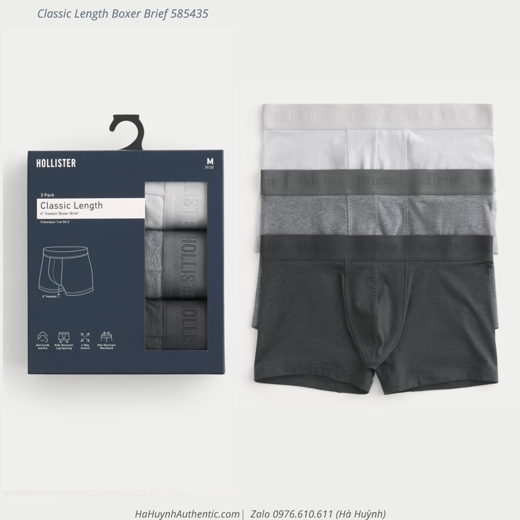 [ Hollister ] Classic Length Boxer Brief 585435