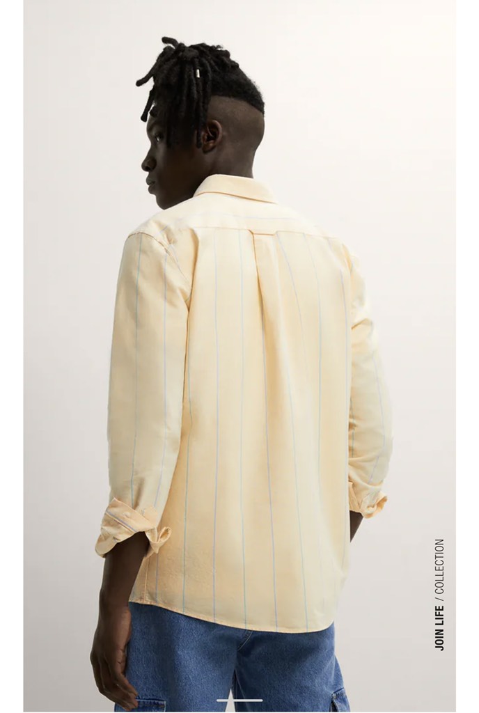 STRIPED OXFORD SHIRT YELLOW