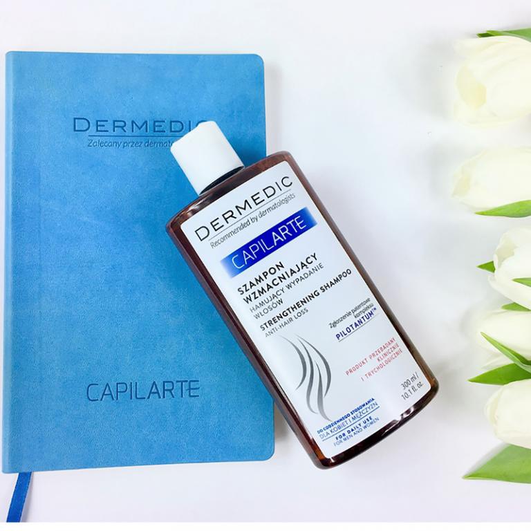 Dầu gội giảm rụng tóc & làm dày tóc Dermedic CAPILARTE Strengthening, anti-hair loss shampoo