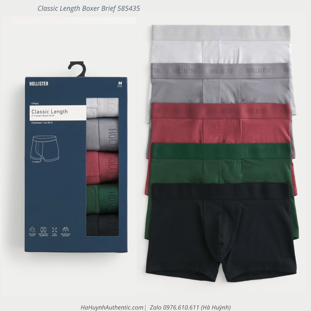 [ Hollister ] Classic Length Boxer Brief 585435