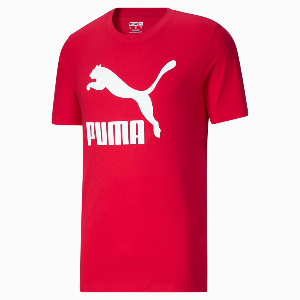 [ PUMA ] Classics Logo Men's Tee - High Risk Red