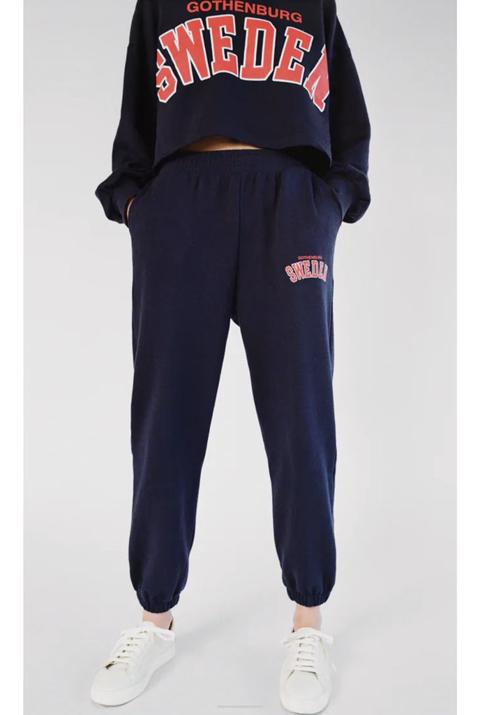 VARSITY JOGGING TROUSERS - NAVY BLUE