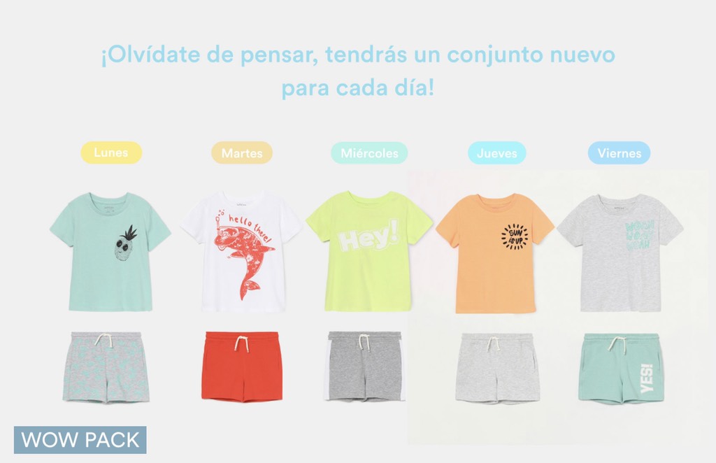 WEEKLY PACK OF 10 GARMENTS (3MONTHS - 4YEARS)