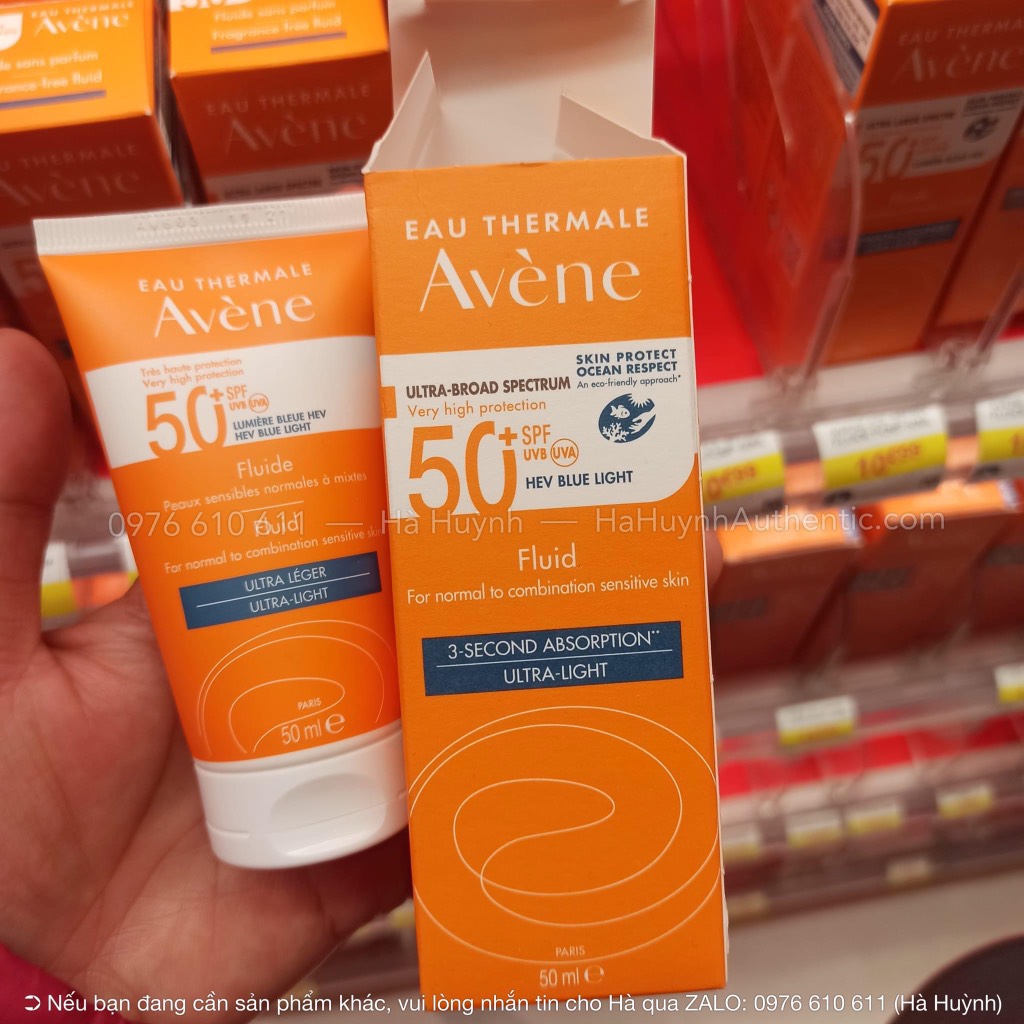 Kem chống nắng Avène Sun Care Fluid SPF50+ 50ml