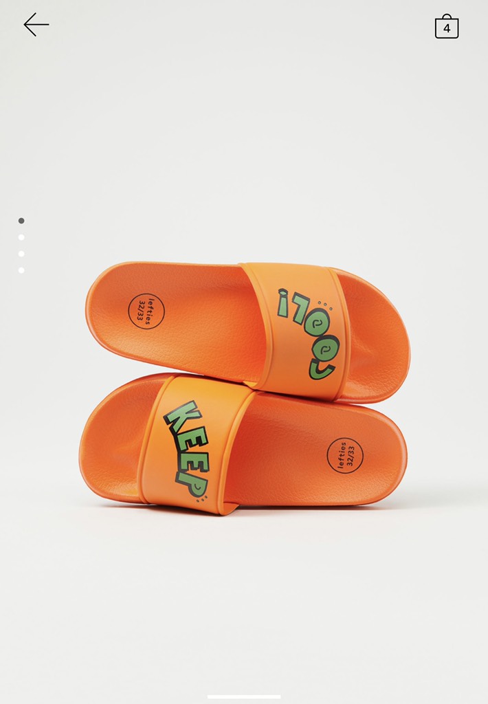 SLOGAN POOL SANDALS