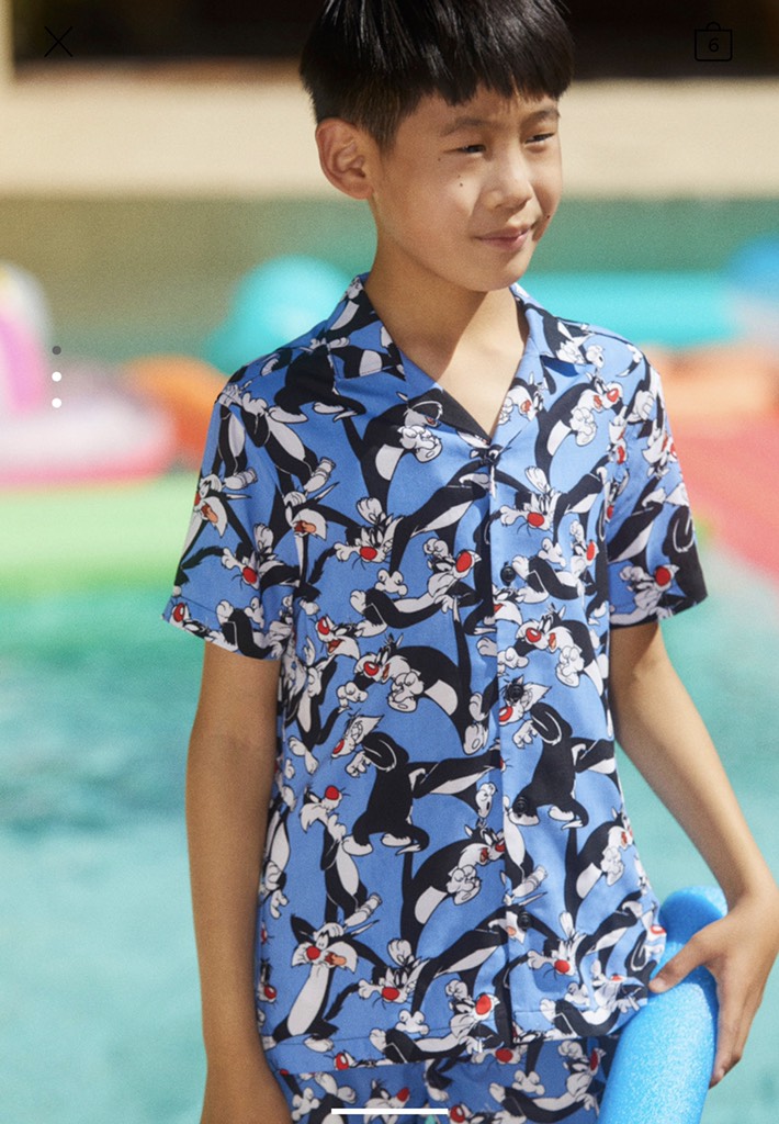 SILVESTER LOONEY TUNES © &™ WARNER BROS PRINT SHIRT