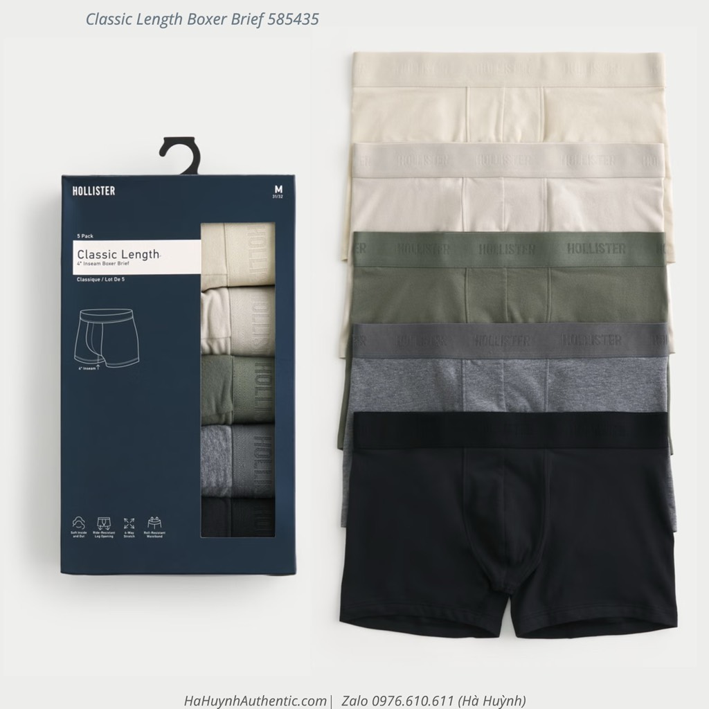 [ Hollister ] Classic Length Boxer Brief 585435