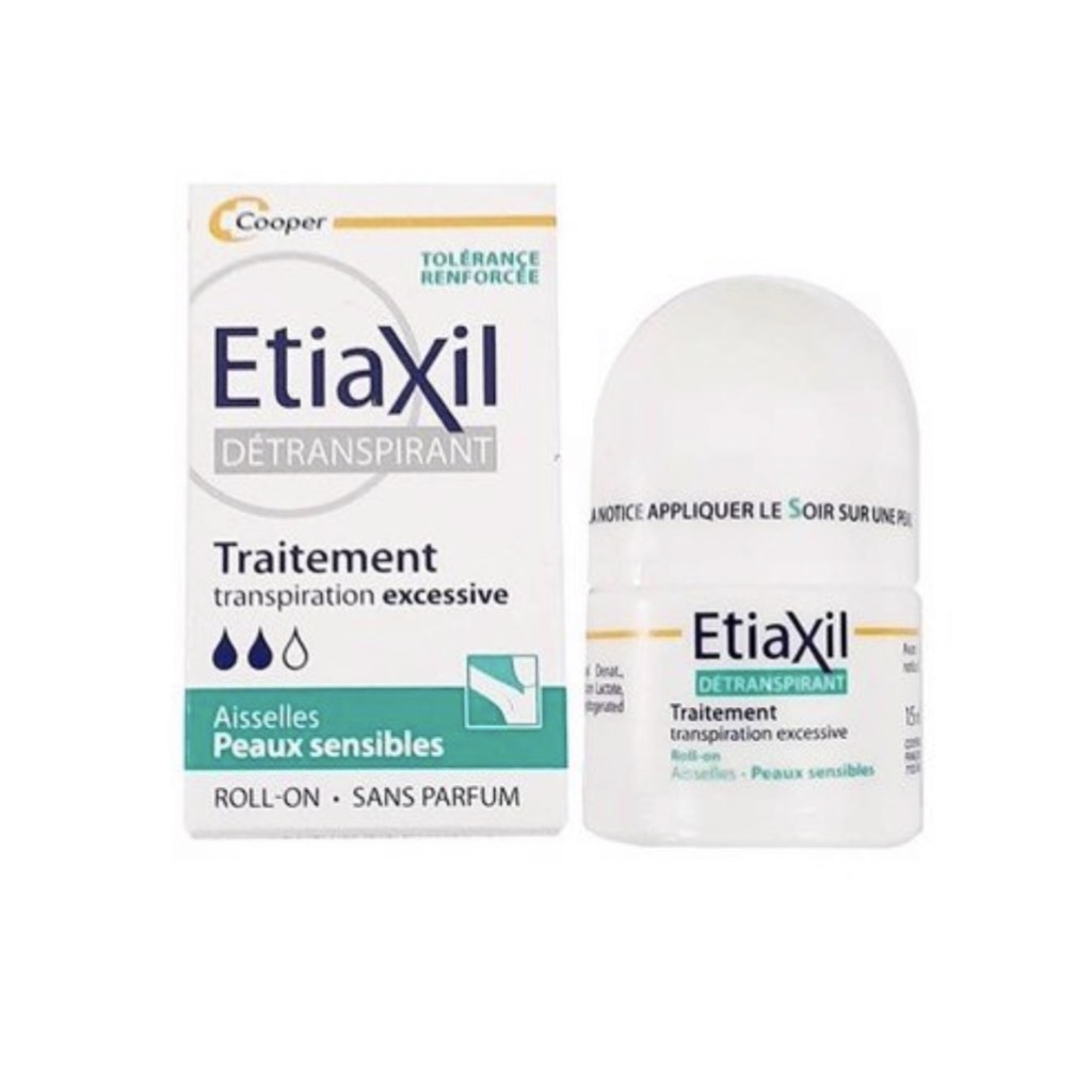 Lăn khử mùi Etiaxil Roll-On Armpit Detranspirant Sensitive Skin 15ml