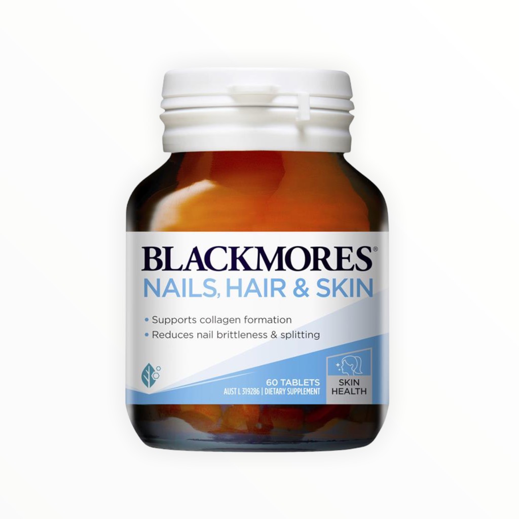 Blackmores Nails Hair & Skin 60 Tablets - Viên uống đẹp Da, Móng, Tóc