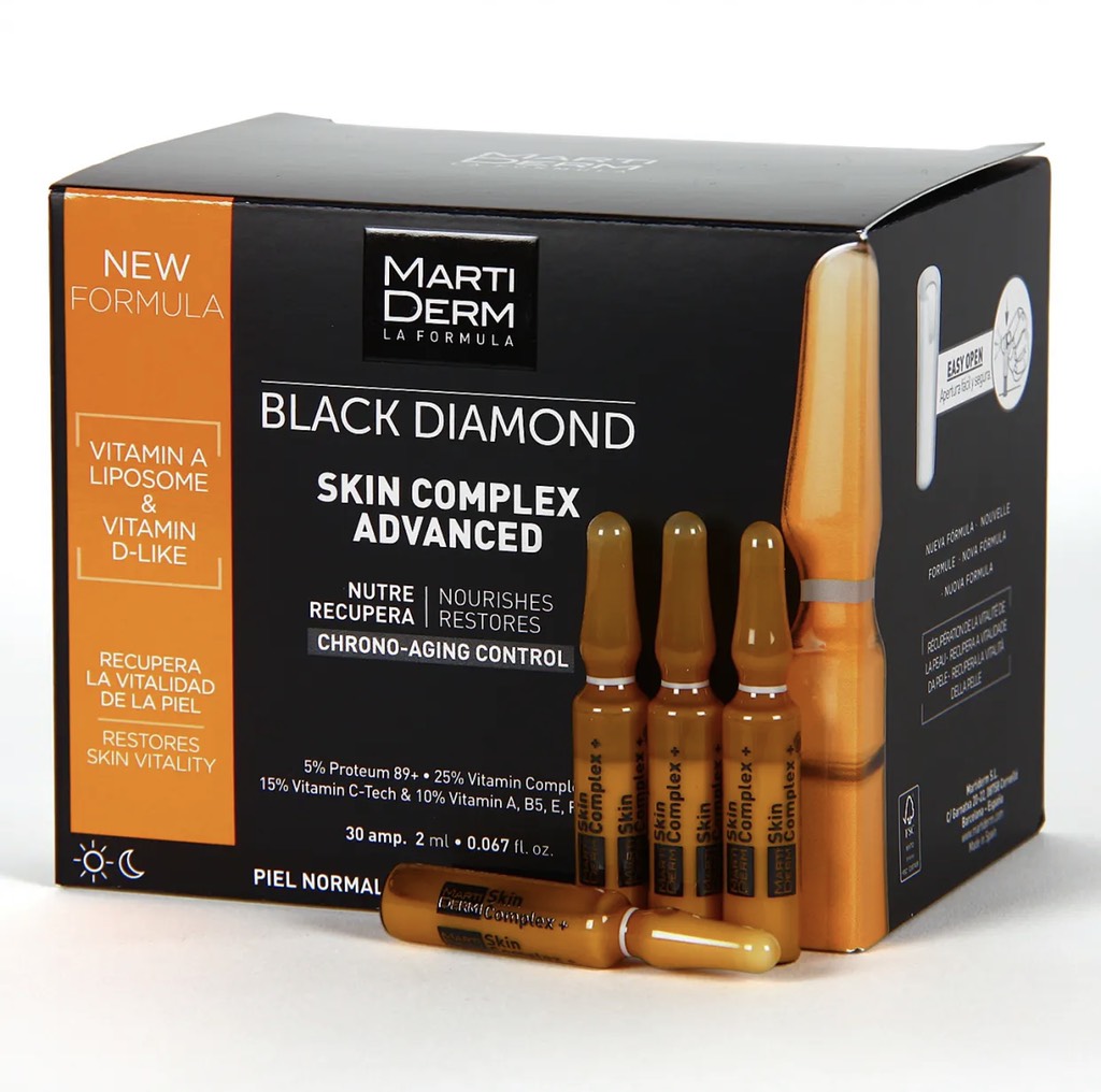Tinh chất Chống Oxy Hoá, Trẻ Hóa & Làm Sáng Da 5% Proteum 89+, 15% Vitamin C-Tech - MartiDerm Black Diamond Skin Complex Advanced