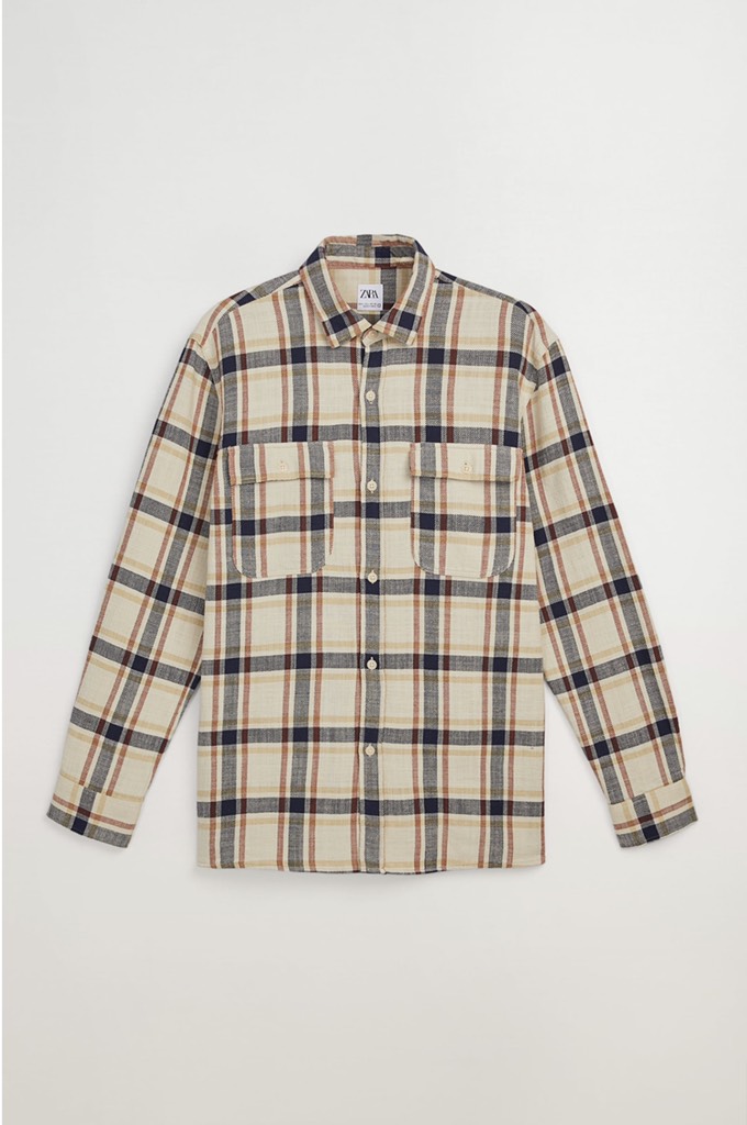 TEXTURED CHECK SHIRT