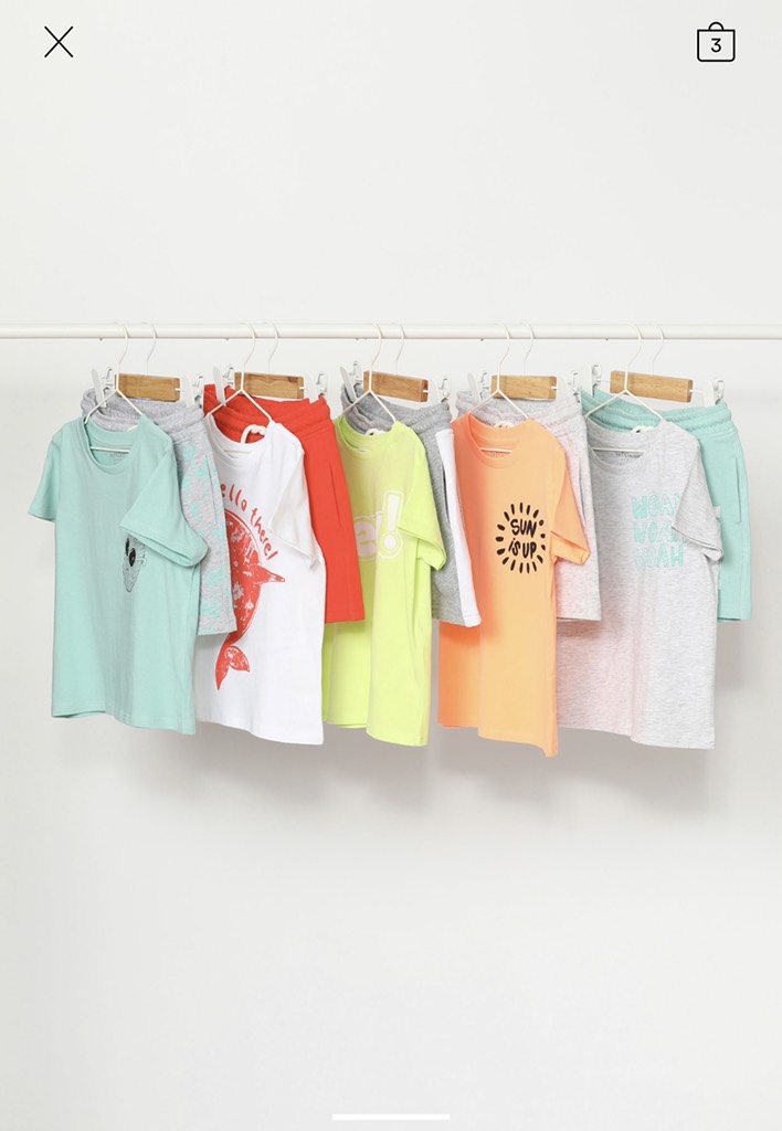 WEEKLY PACK OF 10 GARMENTS (3MONTHS - 4YEARS)