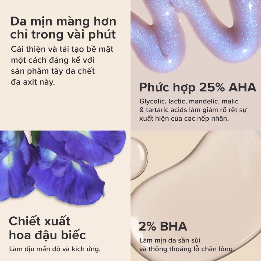 Tinh chất thay da sinh học Paula’s Choice 25% AHA + 2% BHA EXFOLIANT PEEL