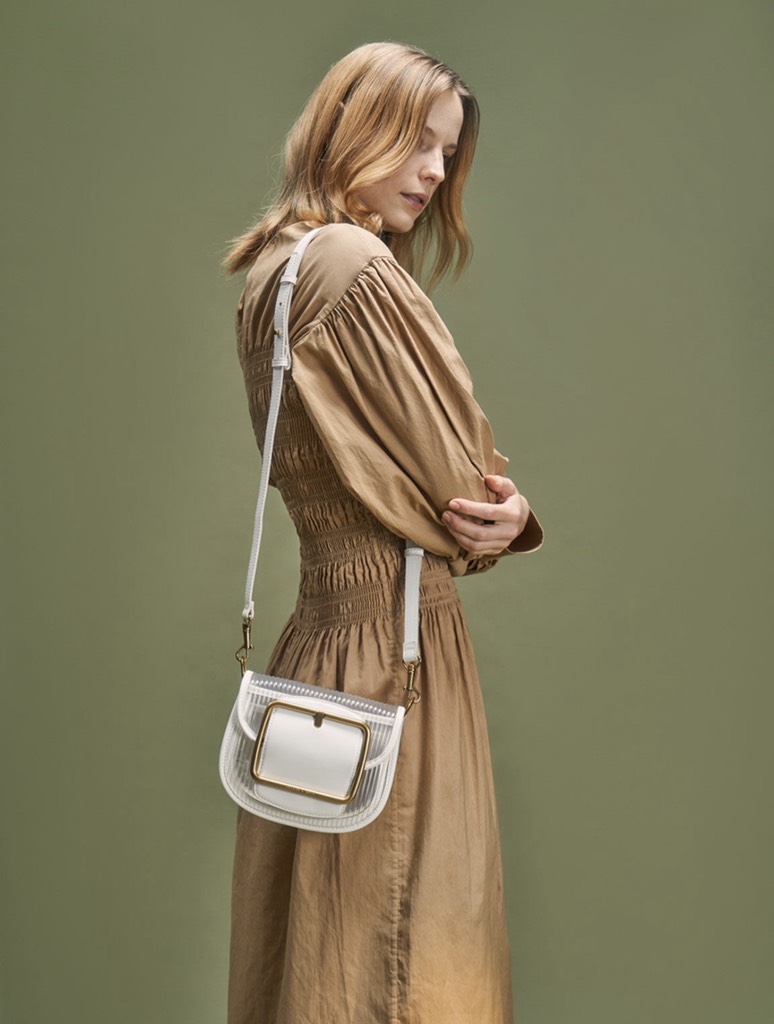 Acrylic Chain Handle Crossbody Bag