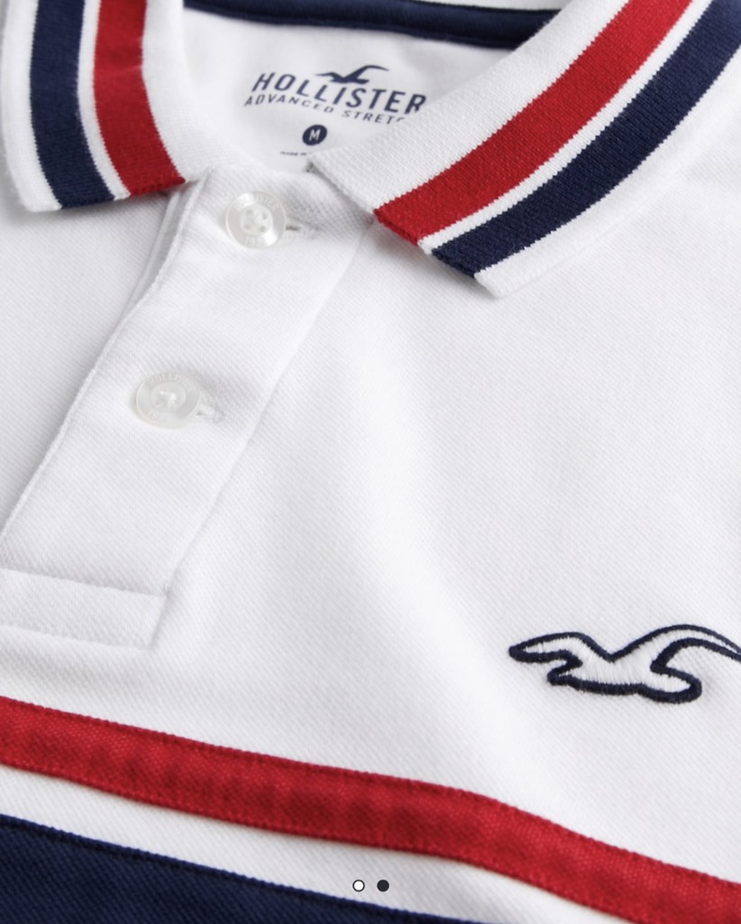 Áo thun nam Hollister Striped Polo