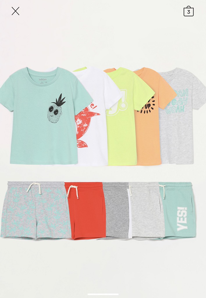 WEEKLY PACK OF 10 GARMENTS (3MONTHS - 4YEARS)