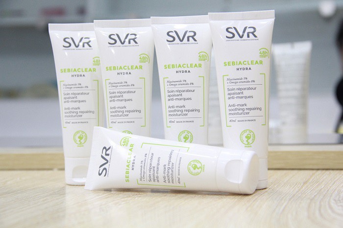 Kem dưỡng ẩm cho da dầu mụn SVR Sebiaclear Hydra 48h 5% 40ml
