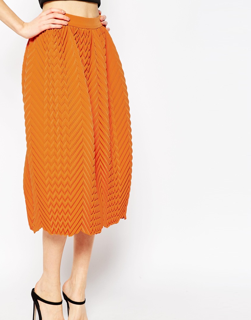 Chân váy mini Chevron