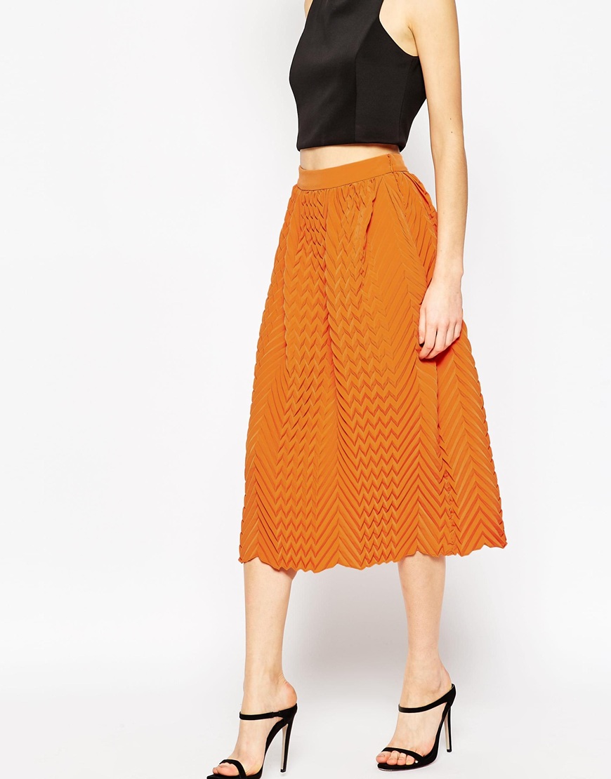 Chân váy mini Chevron