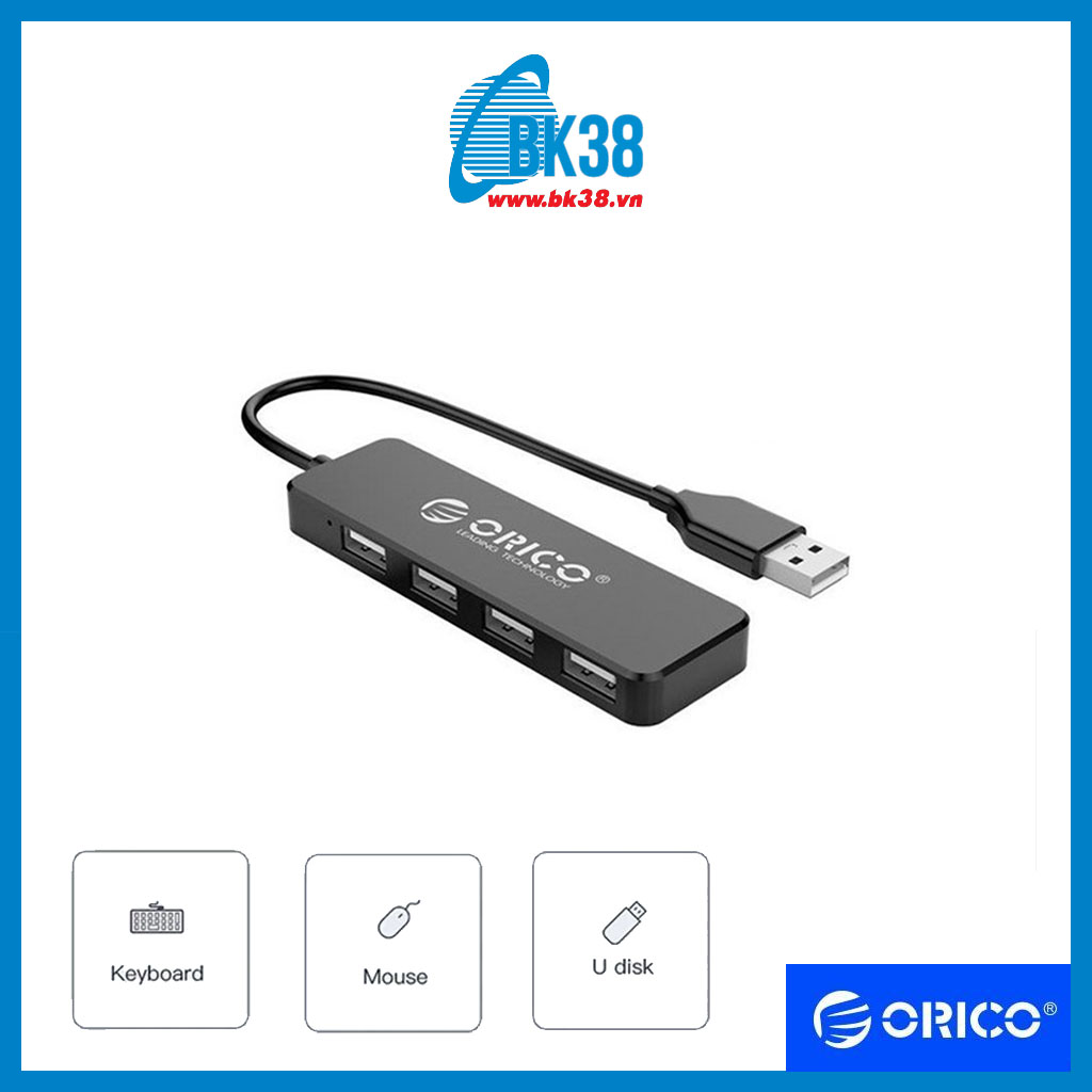 Cáp chia USB 1 ra 4 cổng USB 2.0 ORICO FL01 - BK38