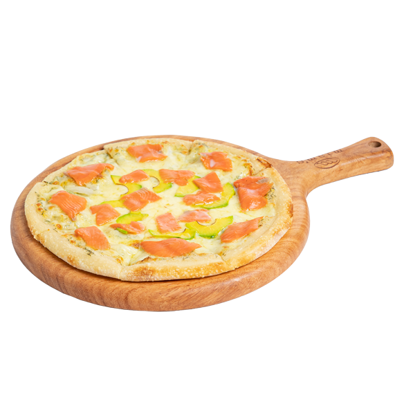 Pizza cá hồi xông khói