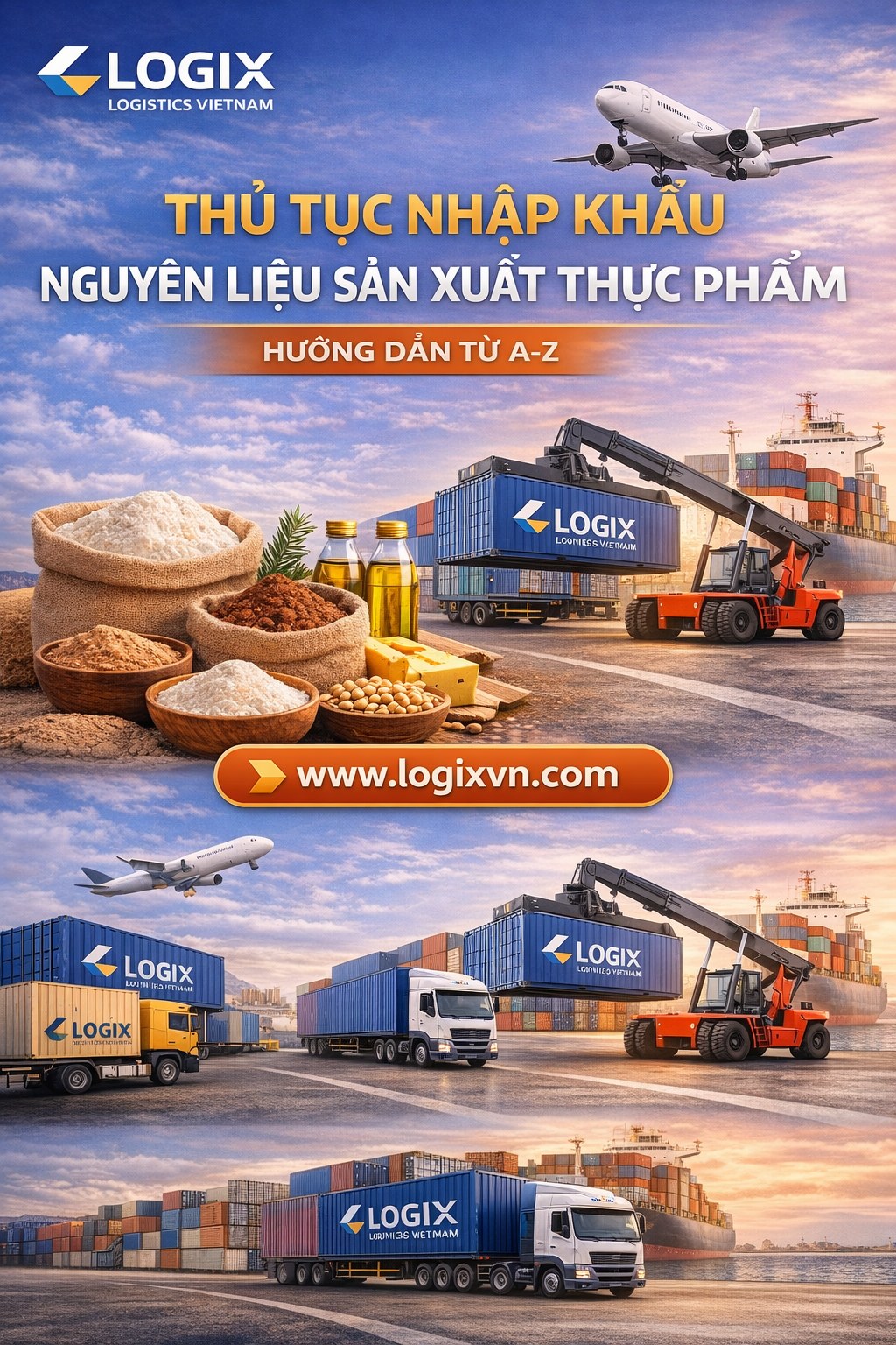 Thủ tục nhập khẩu hàng nguyên liệu sản xuất thực phẩm mới nhất 2026 | Hướng dẫn chi tiết từ A-Z