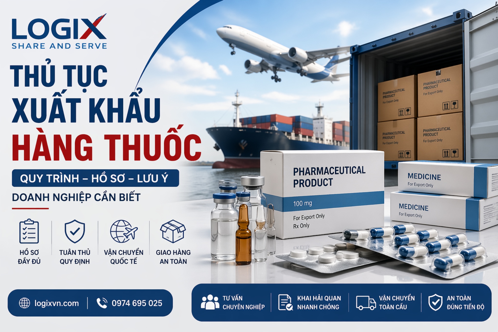 Thủ tục xuất khẩu hàng thuốc năm 2026