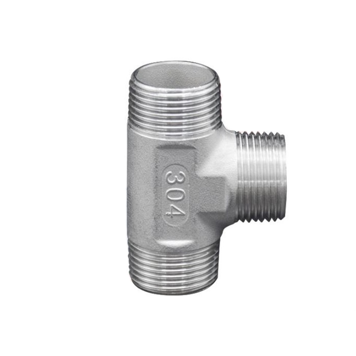 Tê ren ngoài, inox, class 150