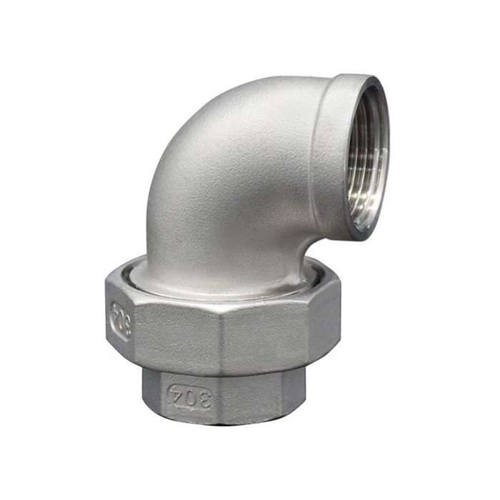 Rắc co ren inox 90 độ, class 150