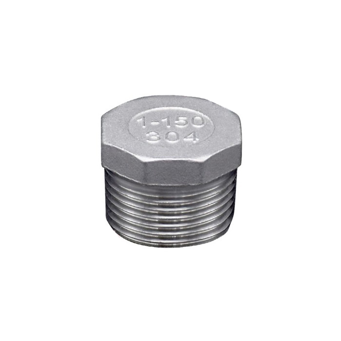 Nút bịt ren đầu lục giác, inox, class 150