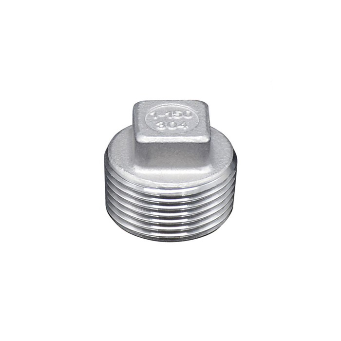 Nút bịt ren đầu vuông, inox, class 150