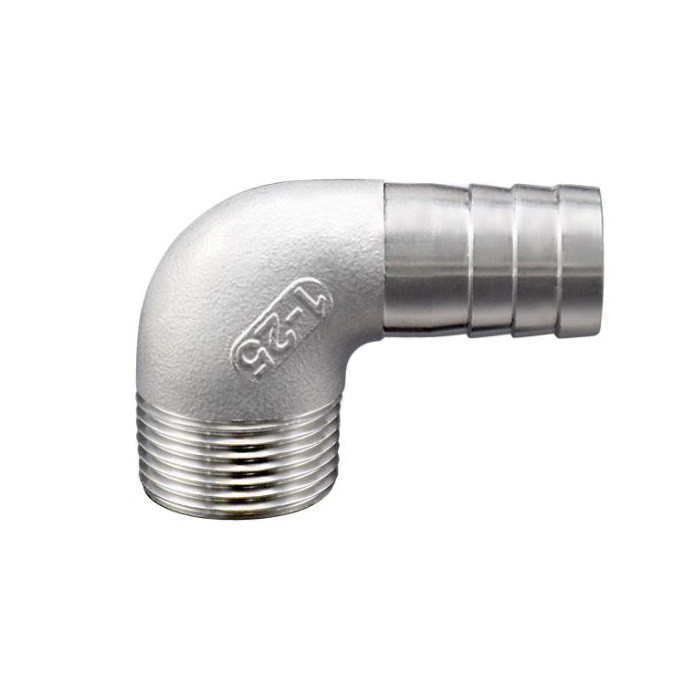 Co 90 độ ren ngoài-đuôi chuột, inox