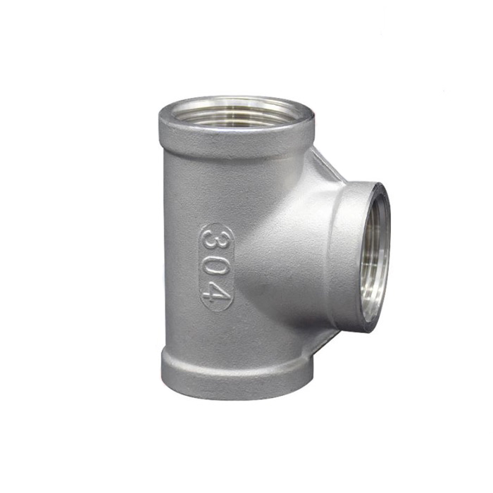 Tê ren inox, class 150