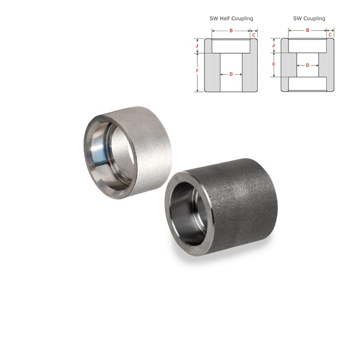 Măng sông hàn áp lực / Socket weld coupling