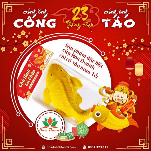 CHẢ HÌNH CÁ CHÉP – ĐƯA ÔNG CÔNG TÁO 23 THÁNG CHẠP