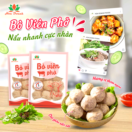 BÒ VIÊN PHỞ - NẤU NHANH CỰC NHÀN