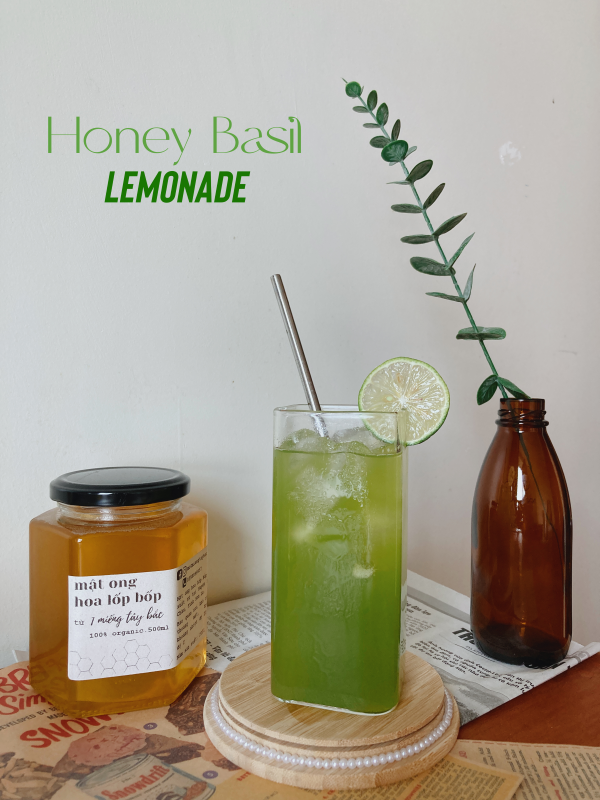 /Nước chanh húng quế mật ong/Honey Basil Lemonade/